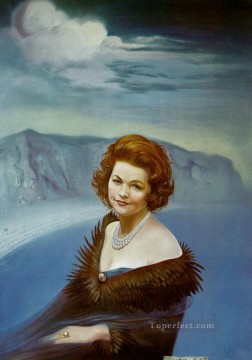 Portrait of Mrs Ruth Daponte 1965 Surrealism Oil Paintings